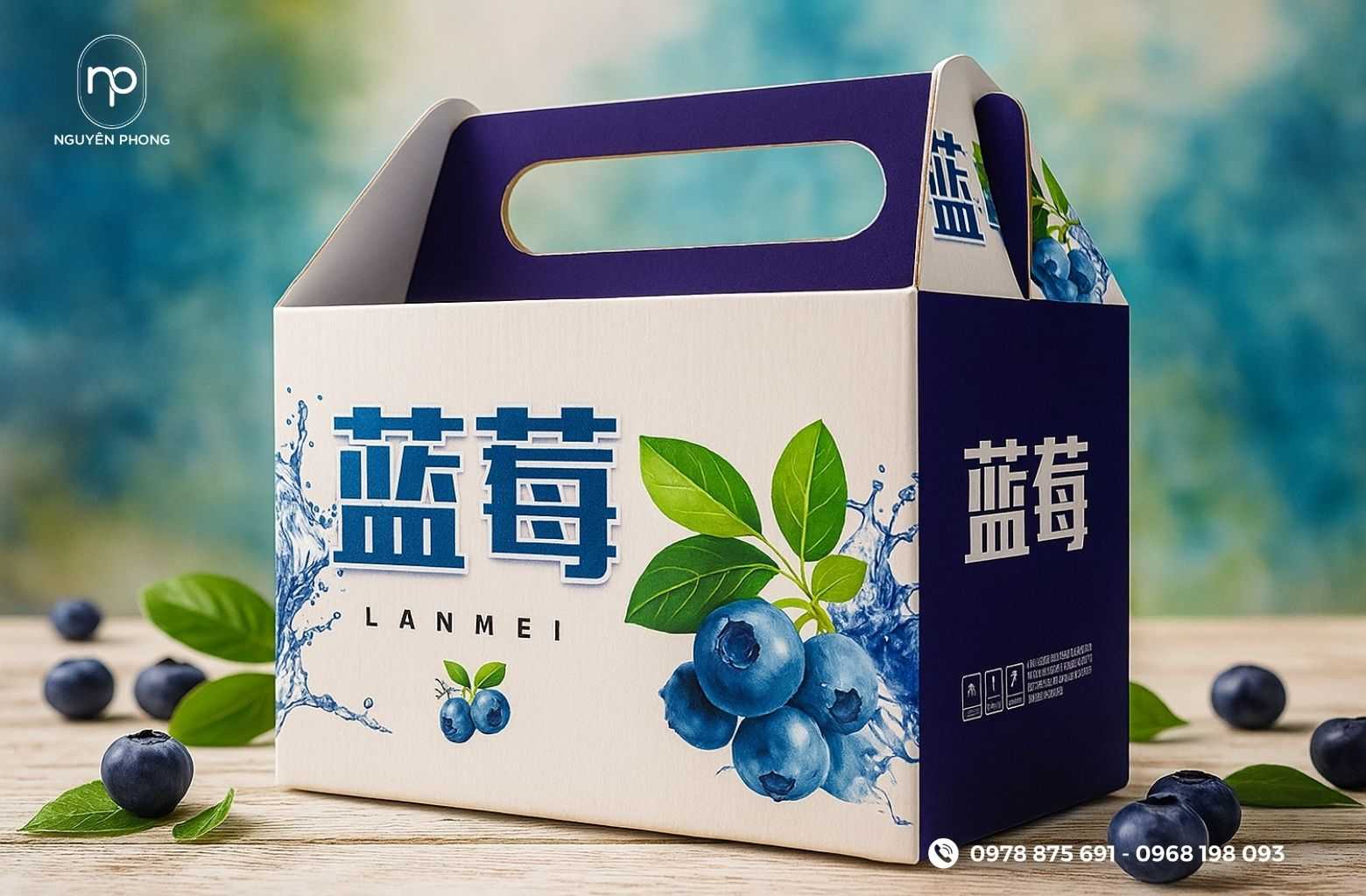 Xu hướng thiết kế thùng carton đựng việt quất
